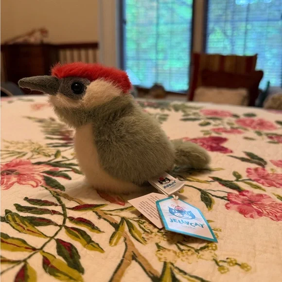RARE/RETIRED NWT Jellycat Birdling Woodpecker Plush - Picture 3 of 4